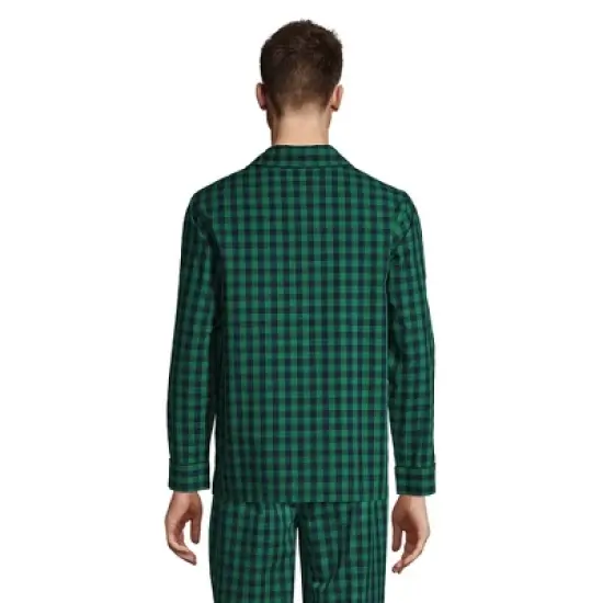 Lands' End Men's Poplin Pajama Shirt image {1}