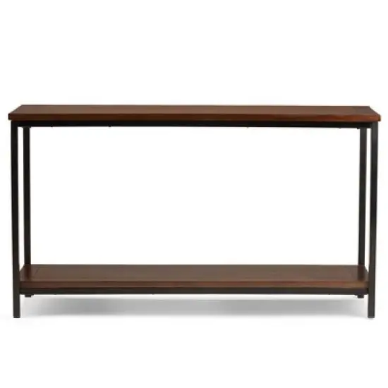 54" Rhonda Console Sofa Table Dark Cognac Brown - WyndenHall image {6}