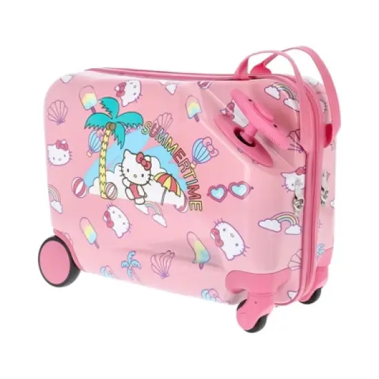 Hello Kitty Ful Ride-on Luggage Summer Time Kids 14.5" luggage image {1}