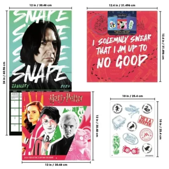 Trends International 2026 Harry Potter Collector's 12.63"x12.63" Edition Calendar image {8}