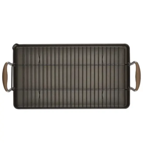 Anolon Advanced Home 10"x18" Double Burner Griddle Bronze image {9}