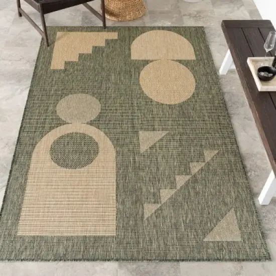 Nuloom Anslie Geometric Indoor/Outdoor Area Rug image {1}