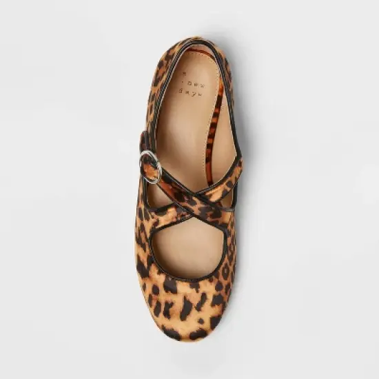 Women&rsquo;s Tasmin Leopard Print Flats &ndash; A New Day&trade; Light Brown image {2}