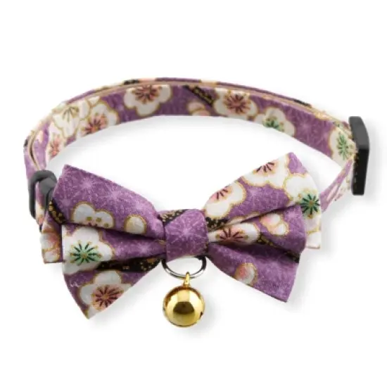 Necoichi Hanami Bow Tie Cat Collar image {12}