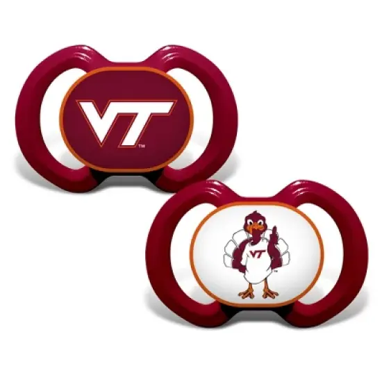 BabyFanatic Official Sport Pacifier 2-Pack - NCAA Virginia Tech Hokies image {4}