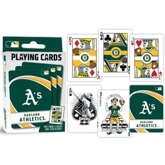 MasterPieces Officially Licensed MLB Oakland Athletics Playing Cards - 54 Card Deck for Adults image {3}