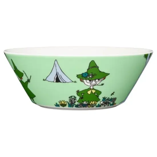 Moomin Bowl 15cm 5.9" Snufkin Green image {1}