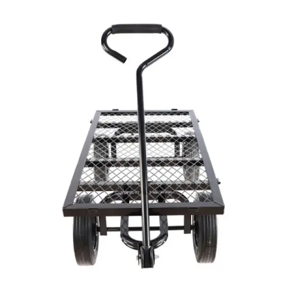 JANSNO Multi-Functional Garden Cart with Spacious Bed, Solid Tires for Gardening/Farming/Yard/Home Tasks image {6}