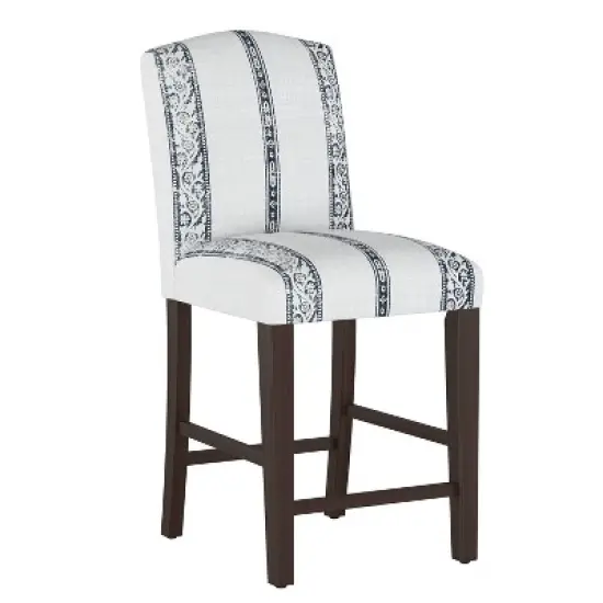 Alex Camel Back Counter Height Barstool in Velvet - Skyline Furniture image {8}