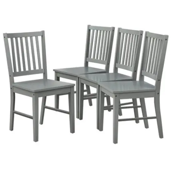 Set of 4 Contemporary Shaker Dining Chairs - Buylateral image {6}