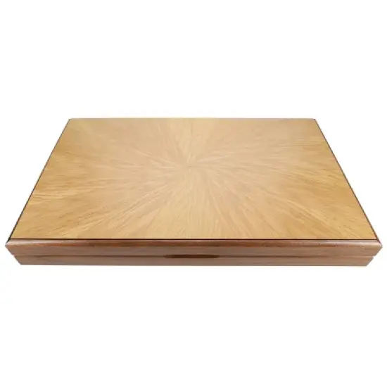 WE Games Travel Wood Starburst Design Backgammon Board Game Set - 19 in. image {5}