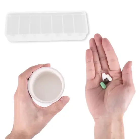 Unique Bargains 7 Grid Design Pill Case 1 Pc image {3}