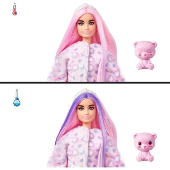 Barbie Cutie Reveal Cozy Cute Tees Series Teddy Bear Doll image {3}