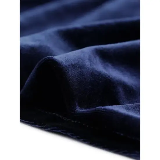 Agnes Orinda Women's Plus Size Velvet Vintage Evening Sparkle Button Contrast Notched Lapel Suit Blazers image {4}