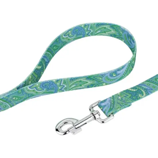 Country Brook Petz Premium Green Paisley Collar and Leash image {5}