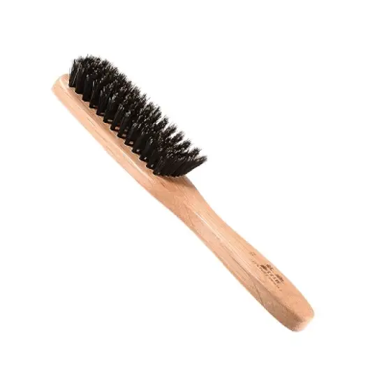 Bass Brushes - Men's Hair Brush Wave Brush with 100% Pure Premium  Natural Boar Bristle FIRM Genuine Natural Wood Handle 8 Row/Wave Style Oak Wood image {2}