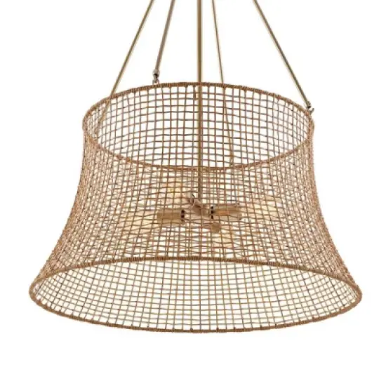 Savoy House Longleaf 4 - Light Chandelier in  Burnished Brass image {2}