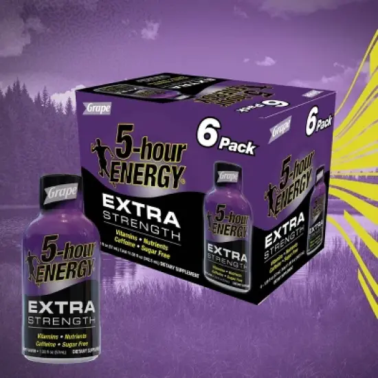 5 Hour Energy Extra Strength Shot - Grape - 6ct image {1}