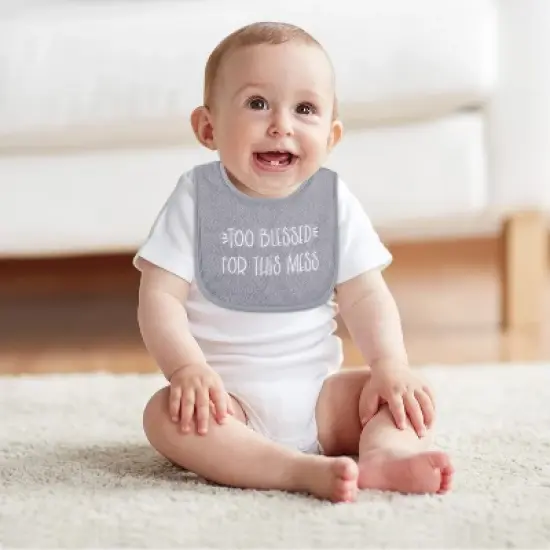 The Peanutshell Unisex Terry Bibs, 18 Pack for Feeding, Teething, or Drooling|Neutrals/Holiday image {5}