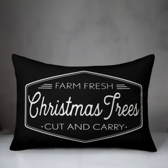 Creative Products Farm Fresh Christmas Trees 14x20 Indoor / Outdoor Pillow image {1}