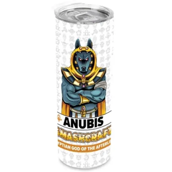 SMASHCRAFT 20 ounce Stainless Steel Double Walled Insulated Travel Tumbler Coffee Mug Cup, Anubis Comic image {5}