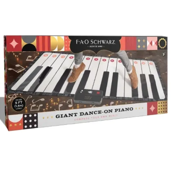 FAO Schwarz Giant 69" Dance-On Piano Mat image {4}