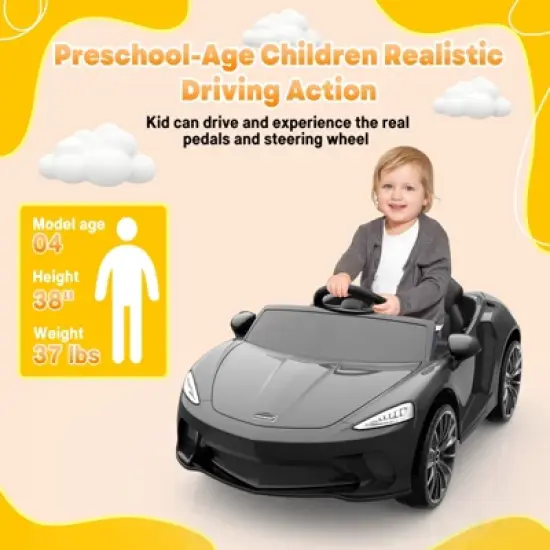 Ride On Car,12V Licensed Electric Car for 3-6 Kids,Electric Car with 2 Speeds image {3}