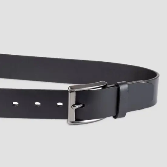 Men's Leather Belt - Goodfellow & Co&trade; Black image {2}