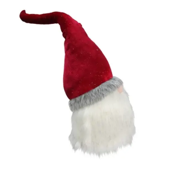 Northlight Gnome with Bendable Glitter Velvet Hat Christmas Decoration - 23" image {2}