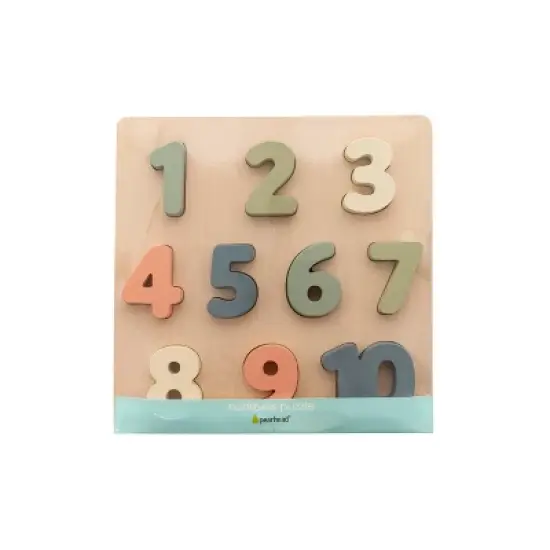 Pearhead Wooden Puzzle Numbers Toy image {6}