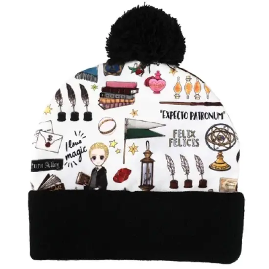 Harry potter Dumbledore's Army Kawaii Character All-Over Printed Fleece Beanie hat image {1}
