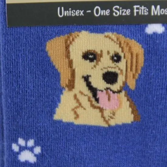 Novelty Socks 15.25" Yellow Labrador Retriever Socks Premium Quality E & S Pet  -  Socks image {2}