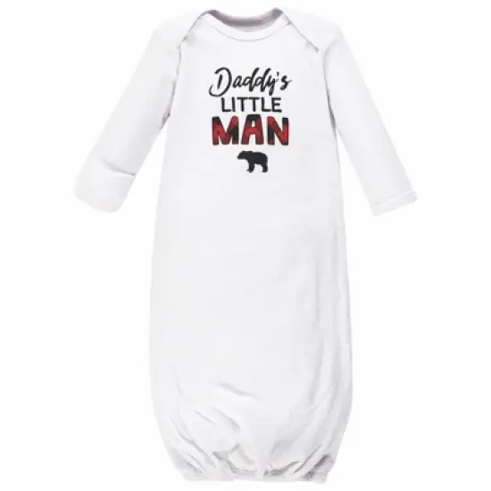 Hudson Baby Infant Boy Cotton Gowns, Buffalo Plaid Family image {2}