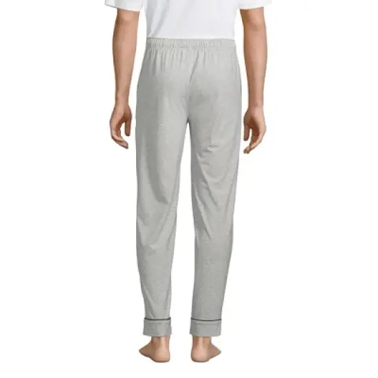 Lands' End Men's Brush Back Knit Pajama Pants image {1}