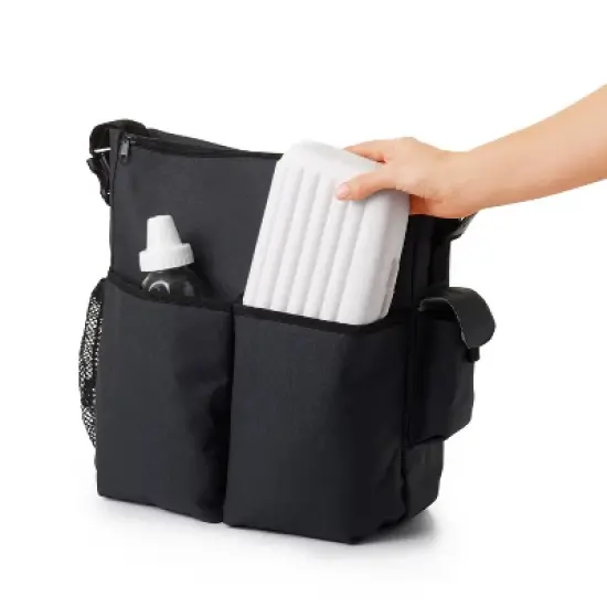 OXO Tot On-The-Go Drying Rack with Bottle Brush - Gray image {3}