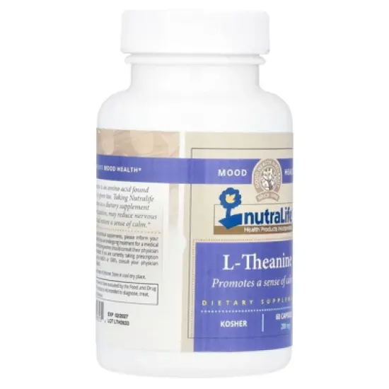 NutraLife L-Theanine, 200 mg, 60 Capsules image {3}