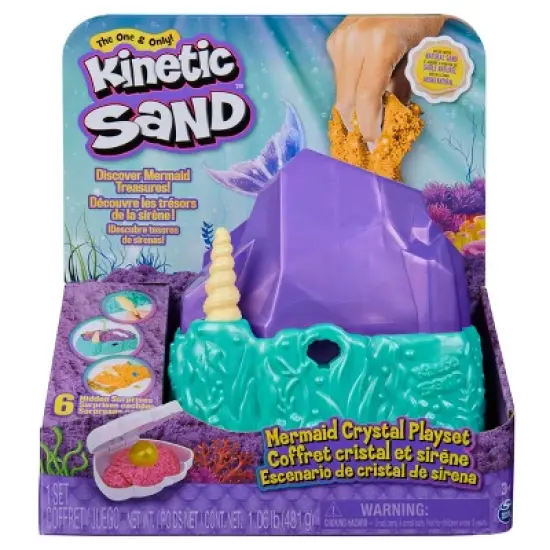 Kinetic Sand Mermaid Crystal Playset image {9}