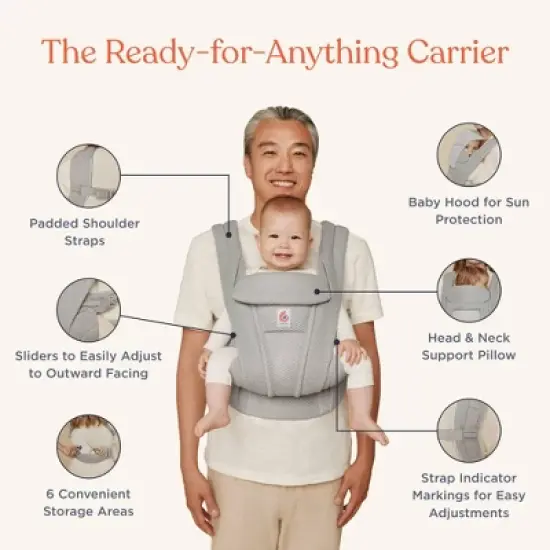 Ergobaby Omni Deluxe Cotton All-in-One Baby Carrier image {2}