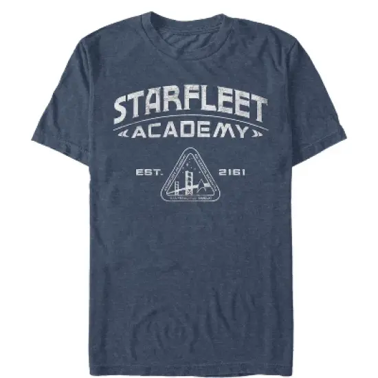 Men's Star Trek Starfleet Academy Emblem Est. 2161 T-Shirt image {3}