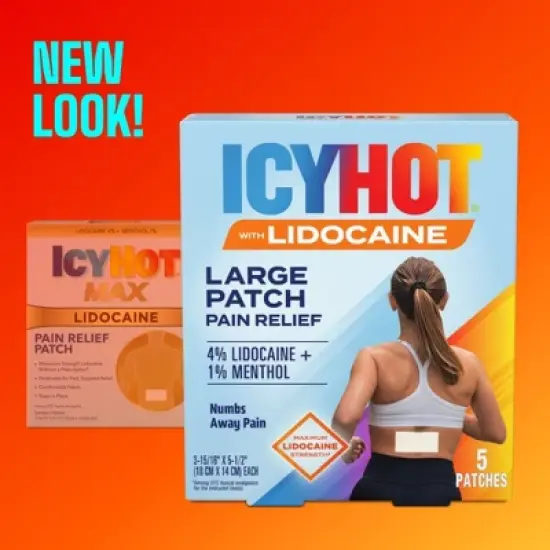 Icy Hot Pain Relief Patch with Lidocaine - 5ct image {2}
