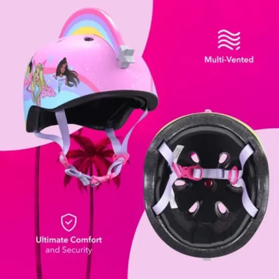 Barbie Helmet for Kids Adjustable Fit Ages 3+ image {3}