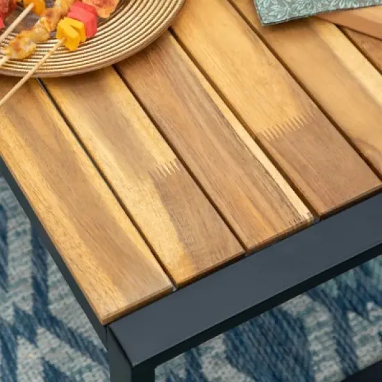 Captiva Designs 4pc Conversation Set: Rattan Loveseat, Coffee Table, Weather-Resistant image {5}