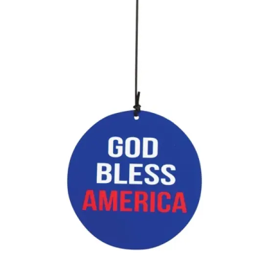 Dicksons God Bless Our America Red White 35 inch Aluminum Wind Chime Noisemaker image {1}
