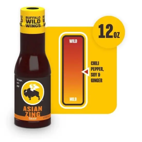 Buffalo Wild Wings Asian Zing Sauce 12 fl oz (Pack of 4) image {5}