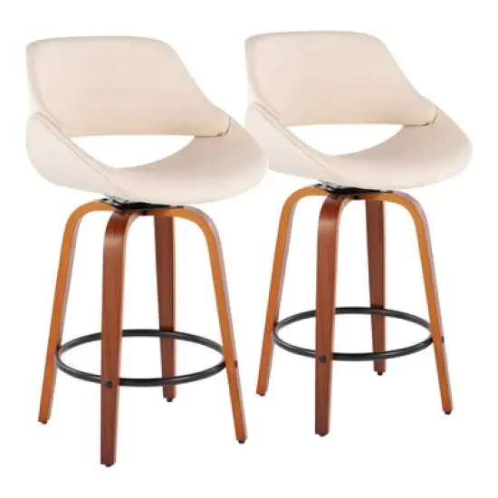 Set of 2 Fabrico Height Barstools - LumiSource
 image {12}