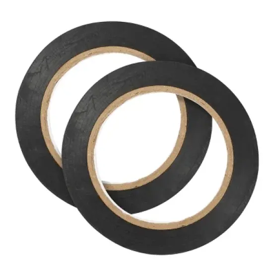 Stockroom Plus 2 Rolls Floor Marking Tape, 3/8 in x 36 Yards, 0.16mm, Vinyl Pinstripe Tape for Vehicles, Classroom, Warehouse, Gym, Black image {7}