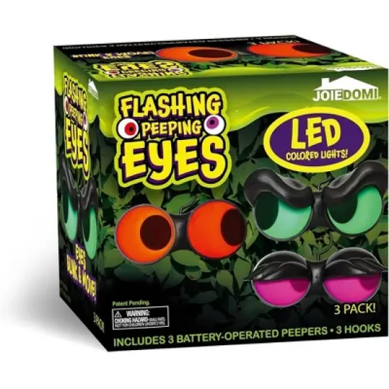 Joyfy 3 Packs Halloween Outdoor Decorations Flashing Peeping Eyes Lights with Timer for Halloween Party Outdoor Indoor Yard Lawn Garden Decoration image {7}