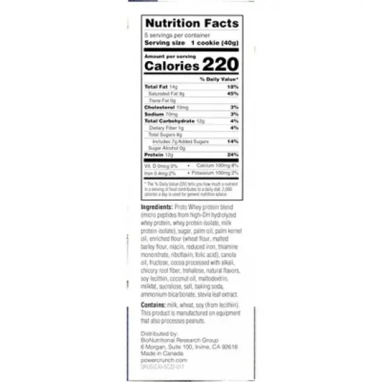 Power Crunch Energy Chocolate Chip Cheesecake Protein Bar - 5ct image {5}