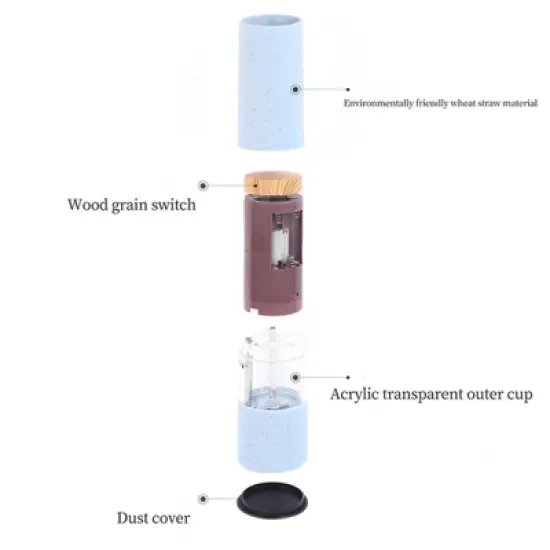 2pcs Electric Salt and Pepper Grinder Set, Automatic Shakers Mill  Powered One Hand Operation Salt Pepper Mill for Kitchen Gadgets Pink image {4}