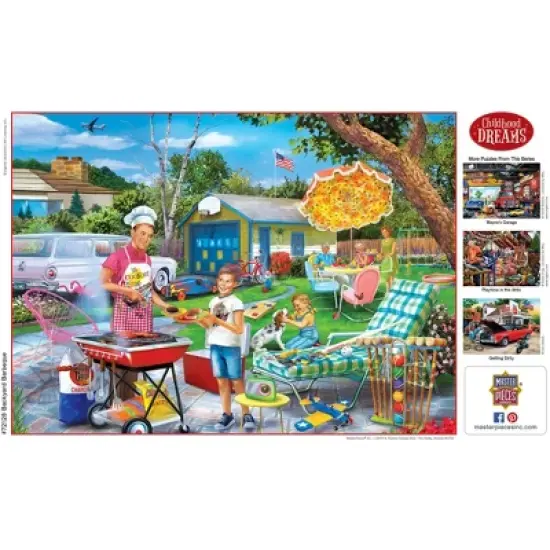 MasterPieces 1000 Piece Jigsaw Puzzle - Backyard Barbeque - 19.25"x26.75" image {4}